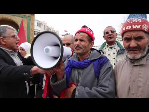 شاهد صرخات عمال منجميّين في الرباط