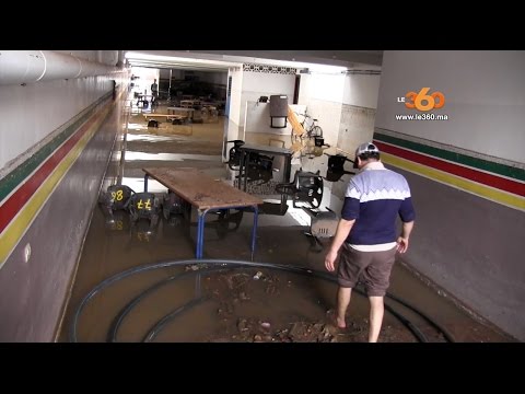 شاهد خسائر جسيمة بسبب فيضانات سلا