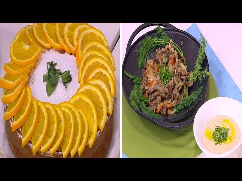 شاهد طريقة إعداد شاورما لحم  كيكة برتقال