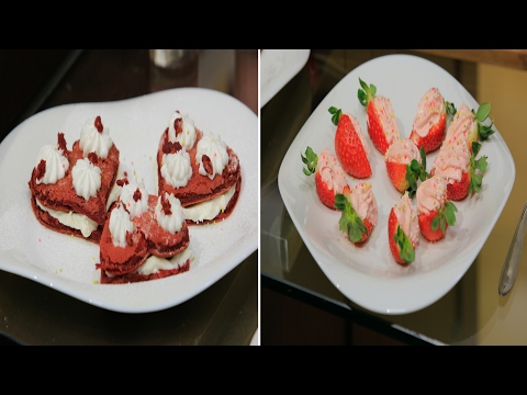 طريقة إعداد ومقادير كاساديا دجاج  ريد فيلفيت بان كيك