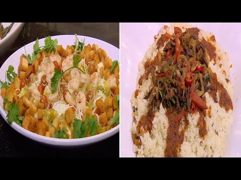 طريقة إعداد فتة شاورمة وستيك بالفاصوليا