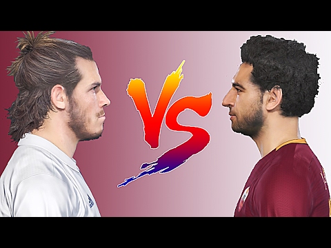 شاهد صلاح يتفوق على غاريث بيل في pes 2017