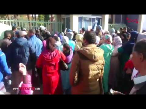 شاهد طوابير المرضى أمام مستشفى ابن طفيل في مراكش