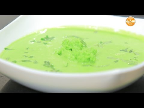طريقة إعداد شوربة بسلة بالنعناع