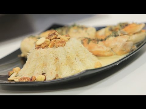 طريقة إعداد صدور دجاج محشية أرز بجوز الهند
