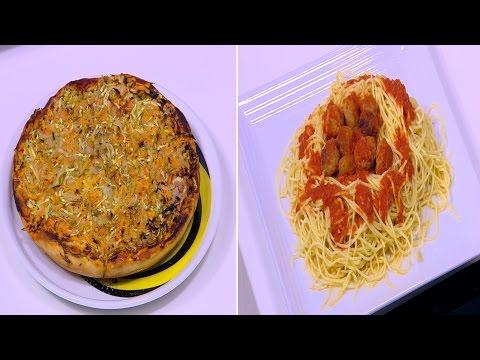 طريقة إعداد كرات الدجاج بالصوص الحار  بيتزا صيامي بالخضار