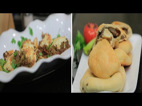 طريقة إعداد ومقادير  حواوشي  ريش ضاني و باذنجان متبل