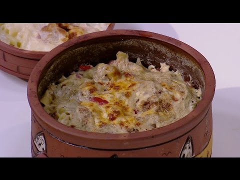 طريقة إعداد طاجن مكرونة باللحمة المعصجة