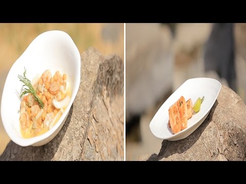 شاهد طريقة إعداد سلمون فيليه بالروزماري وشوربة السي