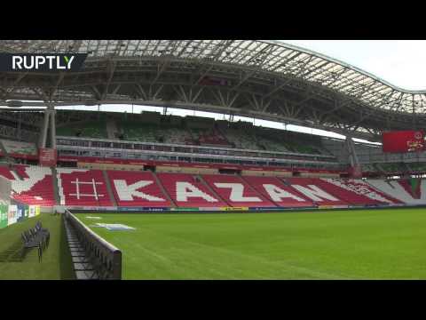 مشاهد من ملعب قازان أرينا الذي يستضيف مباريات كأسي القارات والعالم