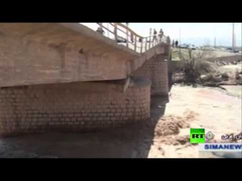 بالفيديو فيضانات خطيرة في شمال غرب إيران