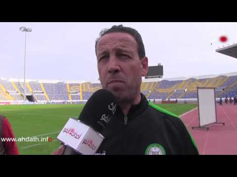 فرحة ونشوة المدرب أيت جودي ولاعبي أولمبيك خريبكة