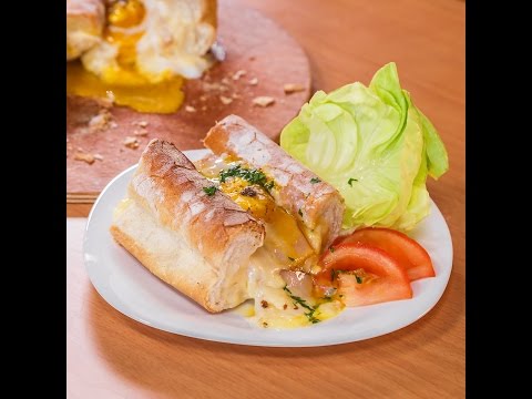 شاهد تحضير خبز بالبيض وصلصة البيشاميل