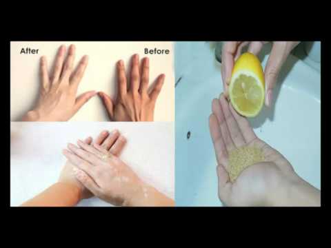 شاهد وصفة جيدة لتبيض اليدين