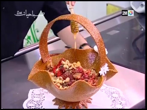 بالفيديو طريقة تحضير البلبولة بالفواكه الجافة والعسل