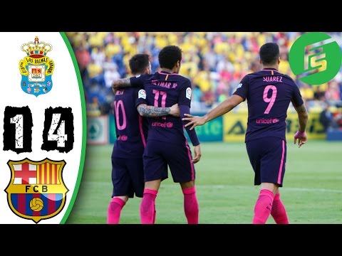 شاهد أهداف مواجهة فريقي برشلونة ولاس بلماس