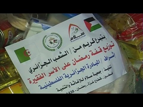 الجزائريون يرسلون مساعدات إنسانية للفلسطينيين خلال شهر رمضان