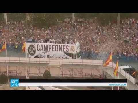 استقبال شعبي هائل لفريق ريال مدريد