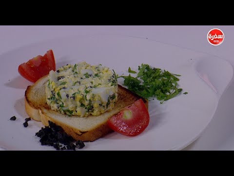 طريقة عمل بيض مسلوق بالجبن الأبيض