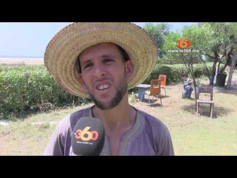 شاهد تلوث شاطئ يرتاده الملك في طنجة