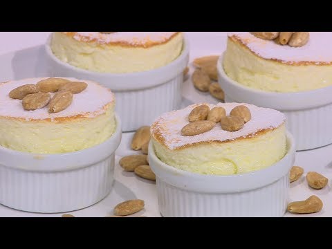 طريقة عمل سوفليه اللوز