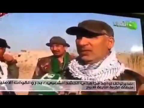 شاهد إصابة أحد ضباط الحشد الشعبي برصاص قناص