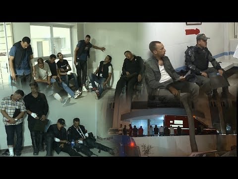 شاهد لحظة نقل المصابين في المظاهرة الممنوعة في الحسيمة