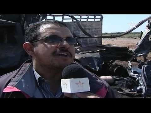 إنفجار شاحنة لتوزيع قنينات الغاز بشتوكة ايت باها