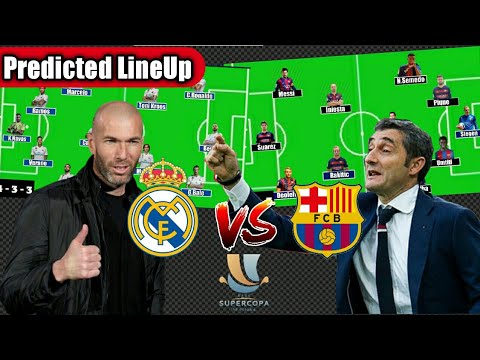 بالفيديو  التشكيل المتوقع لـريال مدريد وبرشلونة في كلاسيكو