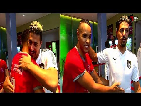 شاهد استعداد المغربي يوسف العربي والجزائري بغداد بونجاح