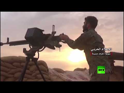 شاهد مقطع مصوّر للمعارك بين داعش والجيش السوري في محافظة حم