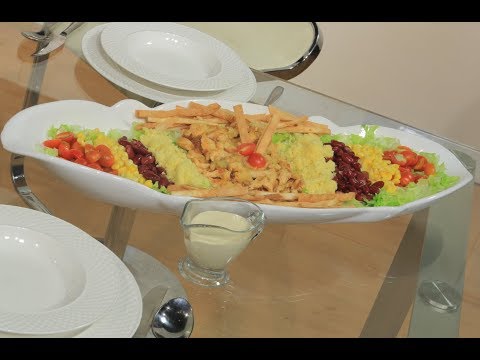 شاهد طريقة إعداد سلطة دجاج بالباربكيو