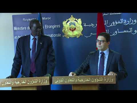 مباحثات وزير الشؤون الخارجية والتعاون الدولي لجنوب السودان مع نظيرة المغربي