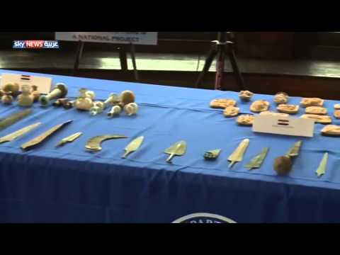 شاهد واشنطن تعيد لبغداد 60 قطعة أثرية