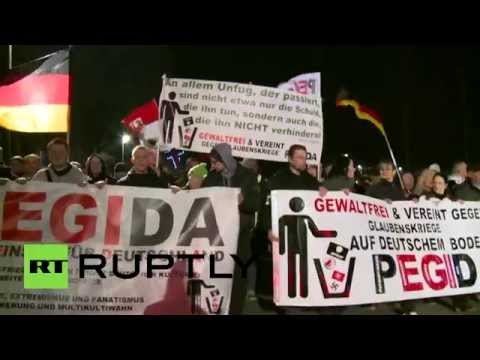 بيغيدا المعادية للإسلام تحشد أنصارها شاهد