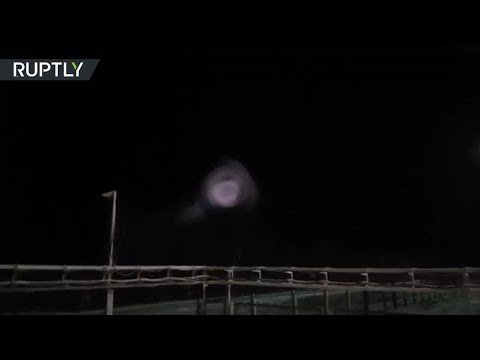 كرة ضوئية في سماء سيبيريا