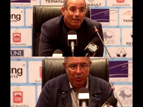 شاهد المؤتمر الصحافي للمدربين عزيز العامري وبادو الزاكي