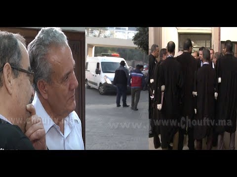 شاهد  لحظة وصول الزفزافي و رفاقه إلى محكمة الاستئناف