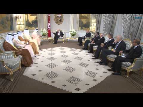 شاهد الرئيس التونسي يستقبل عبدالله بن زايد لبحث سبل تطوير العلاقات