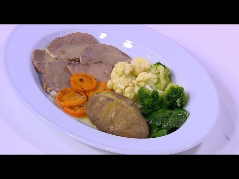 طريقة إعداد روست بيف مع خضار وفيلوتيه اللحم