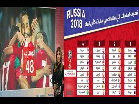 شاهد تصنيف الفيفا الأخير والمجموعة التي وُضع فيها المنتخب المغربي