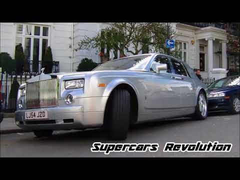 سائق غبي يخرب سيارته الرولز رويس ويعاني من ركنها