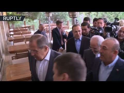اجتماع وزراء خارجية روسيا وإيران وتركيا