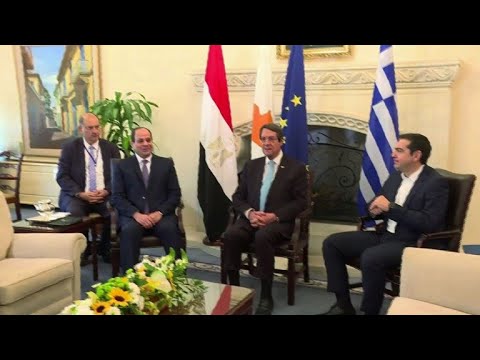 شاهد نيقوسيا تستضيف قمة ثلاثية بين مصر واليونان وقبرص