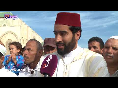 شاهد الباكوري والعماري يؤدّيان صلاة الاستسقاء في مسجد الحسن الثاني