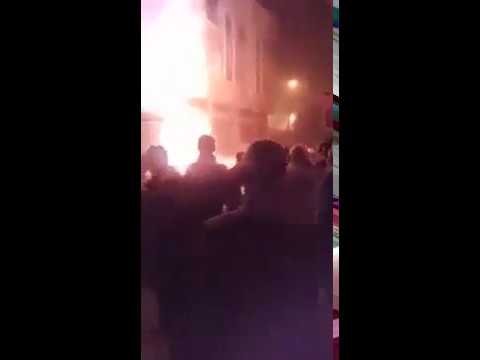 شاهد لحظة انفجار قنينة غاز في مدينة الدار البيضاء
