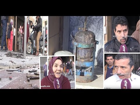 شاهد حرق حارس مبنى في الدارالبيضاء