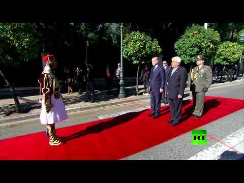 شاهد زيارة رجب طيب أردوغان إلى اليونان