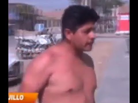 شاهد علقة قاسية لمشتبه به في بيرو على يد شرطية