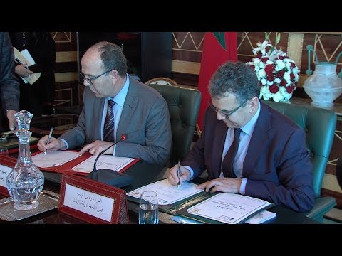 شاهد توقيع اتفاقية بين مجلس المستشاري والجامعة الدولية للرباط
